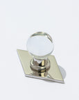 Edit Lucite 1 inch Round Knob with Rhombus Backplate