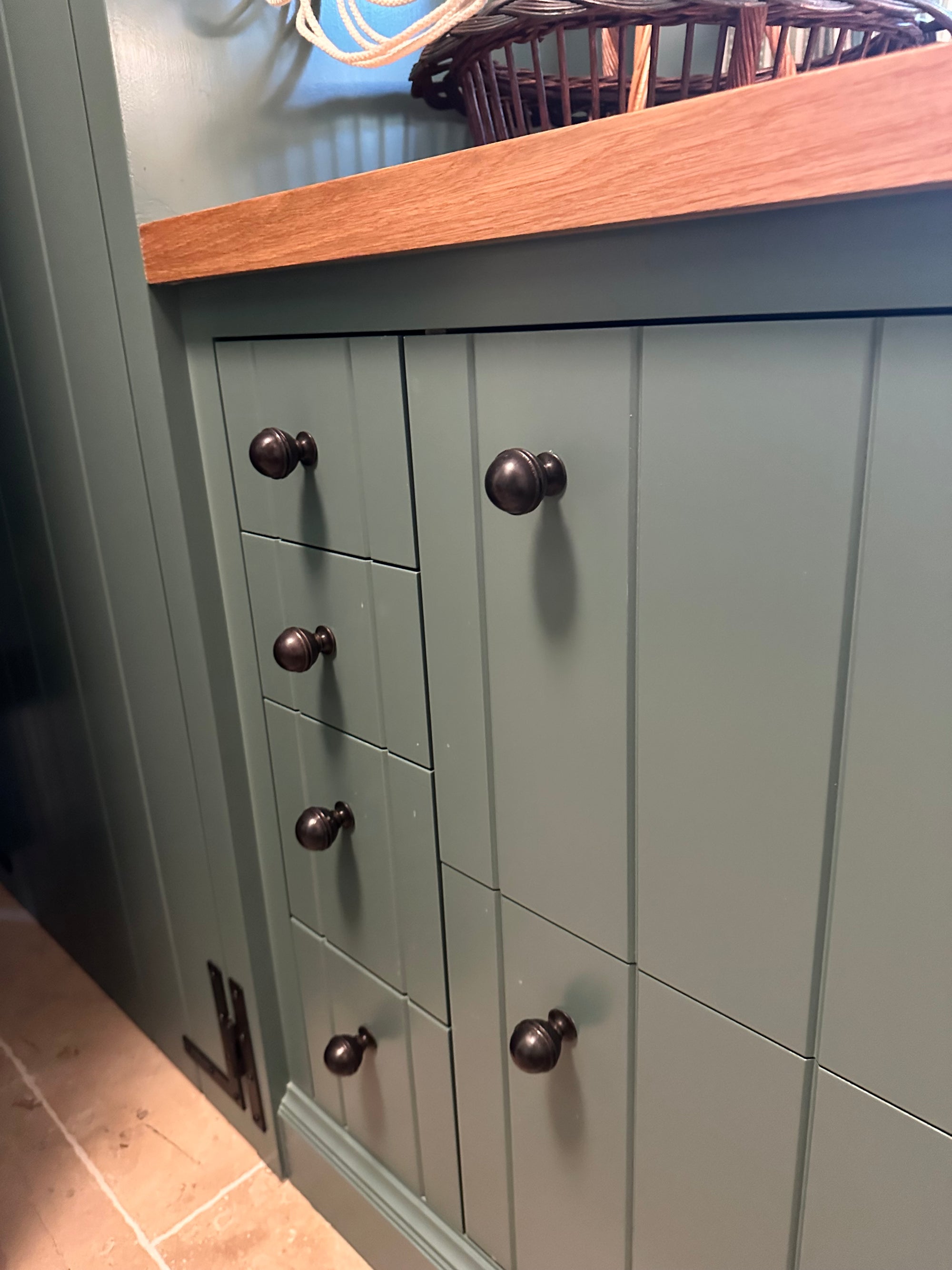 Bute Bamboo Bronze Round Knob