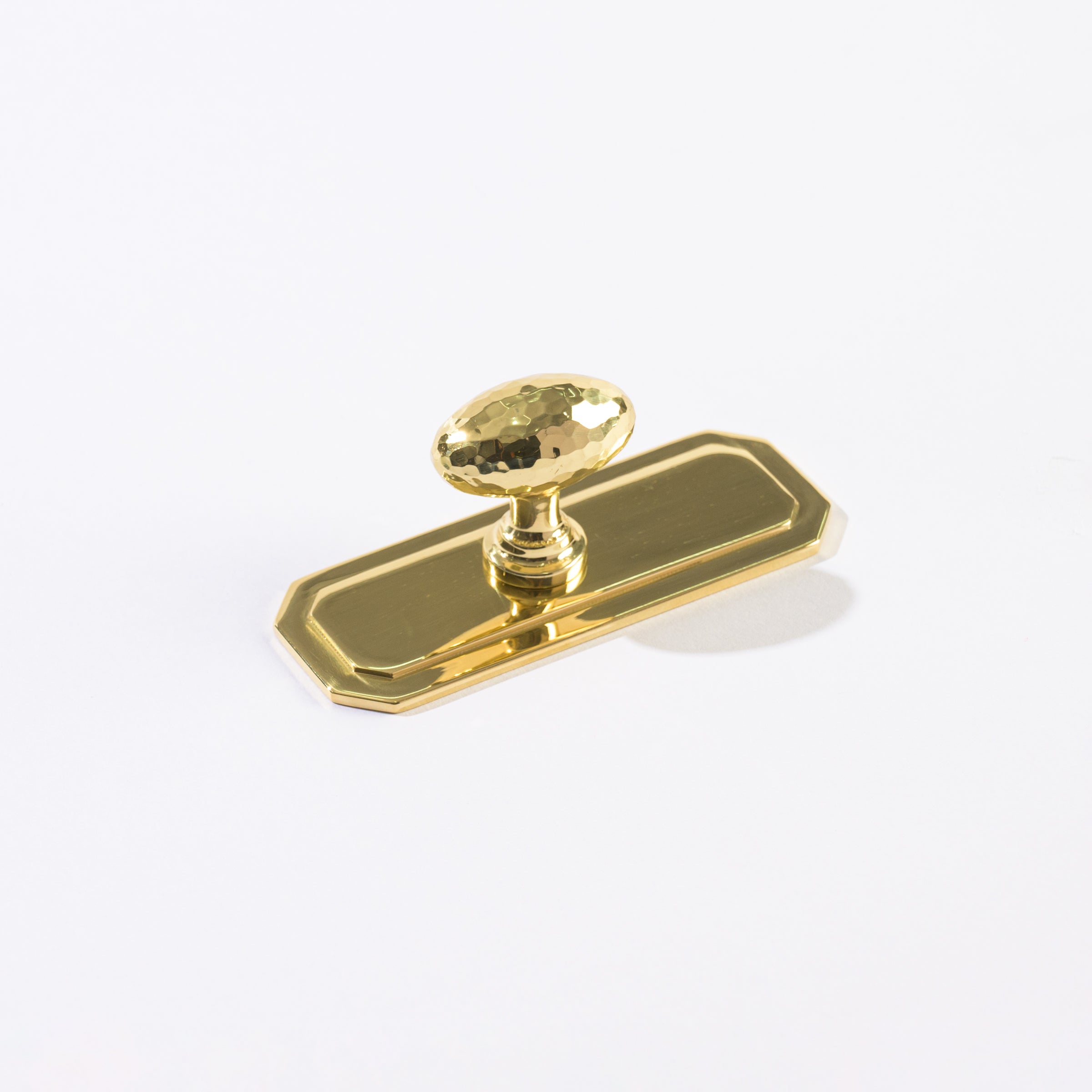 Wren Reactangular Backplate – Smooth | Solid Brass Cabinet
