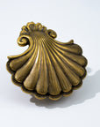 Decorative Door Knocker Shell shape in burnished brass finish