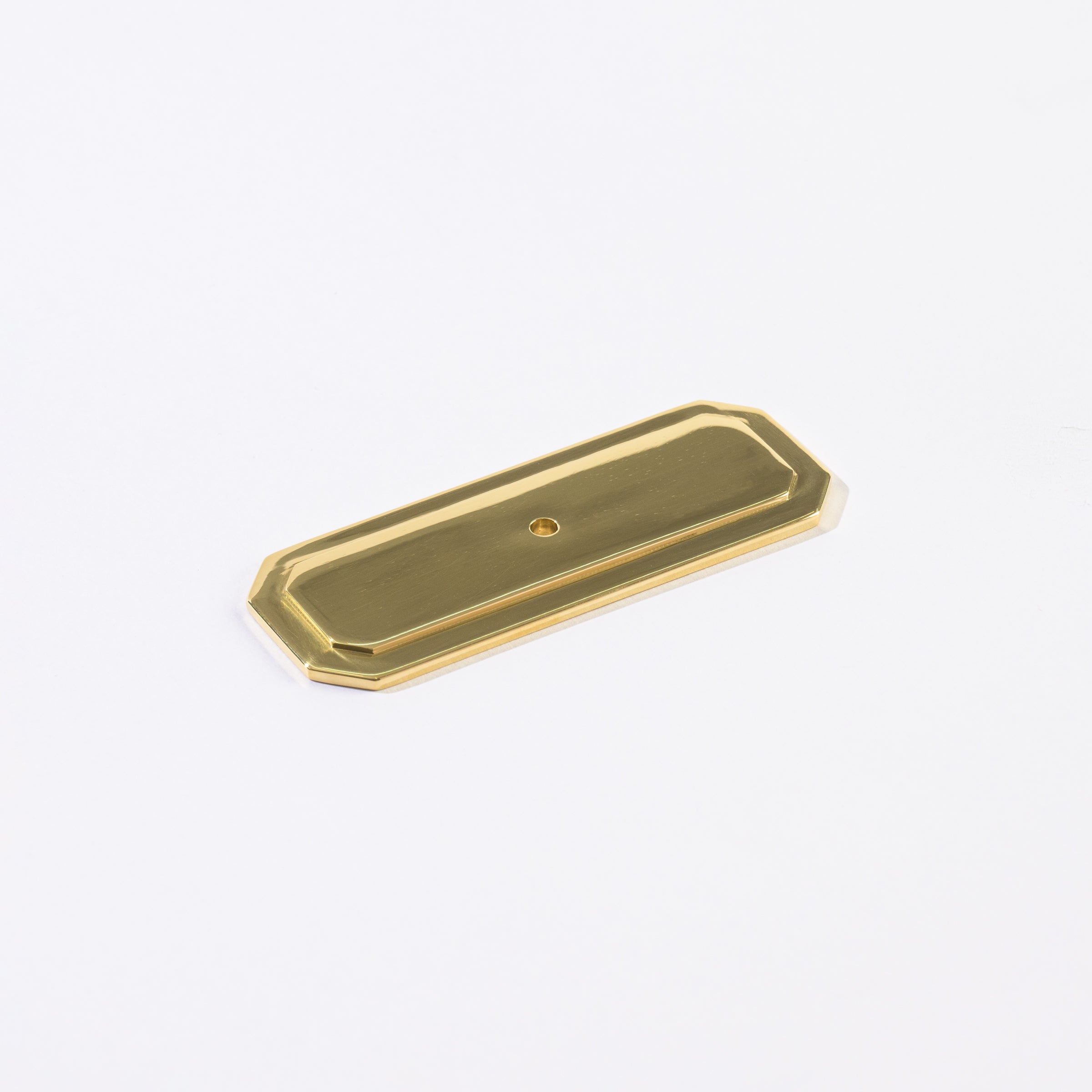 Wren Reactangular Backplate – Smooth | Solid Brass Cabinet