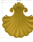 Tidewater Shell Door Knocker Hand Chiseled