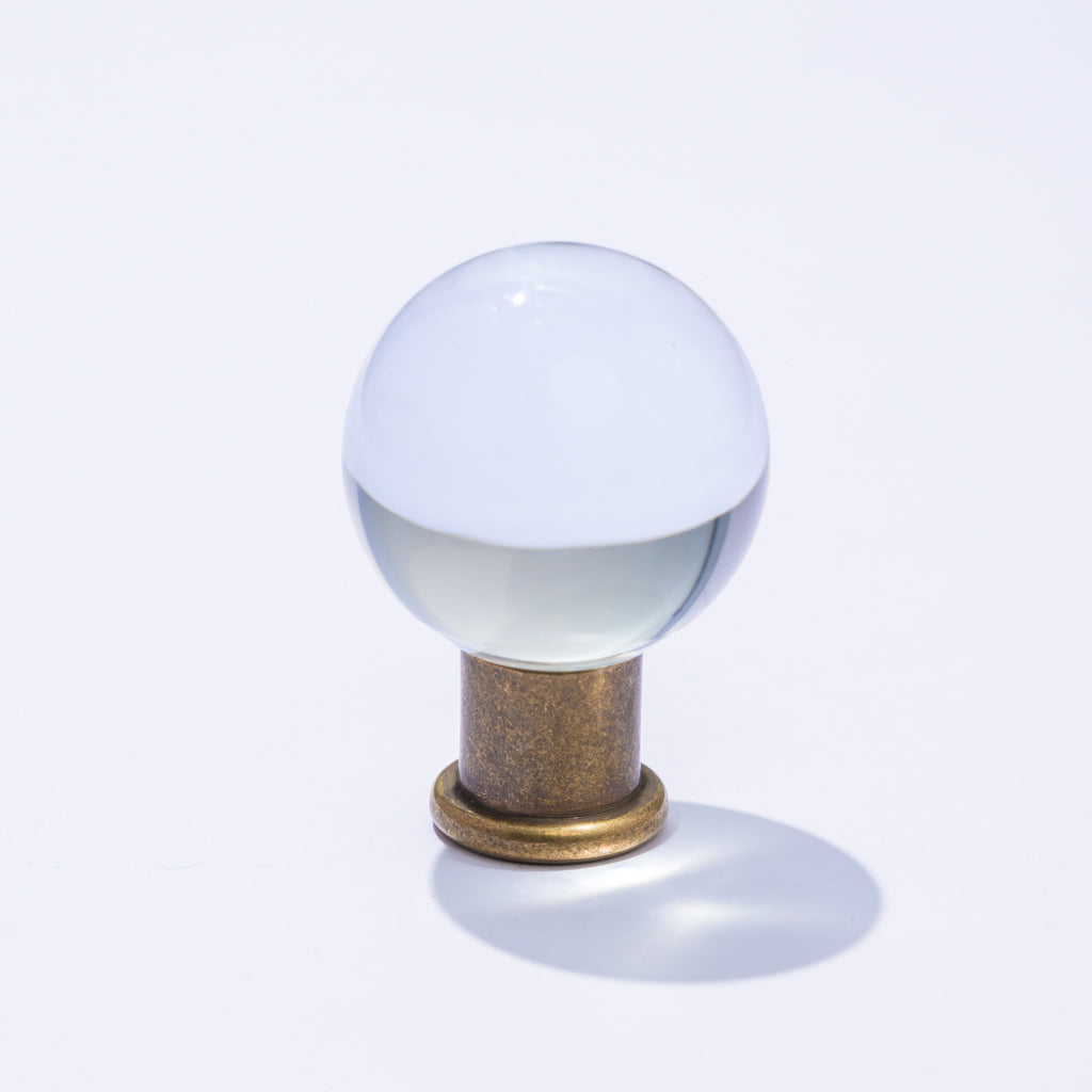 Edit Round Ball Lucite Knob 1 inch